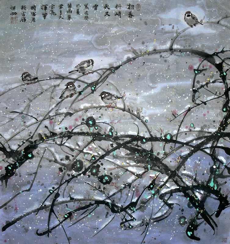 刘宏亮 初春料峭天又雪