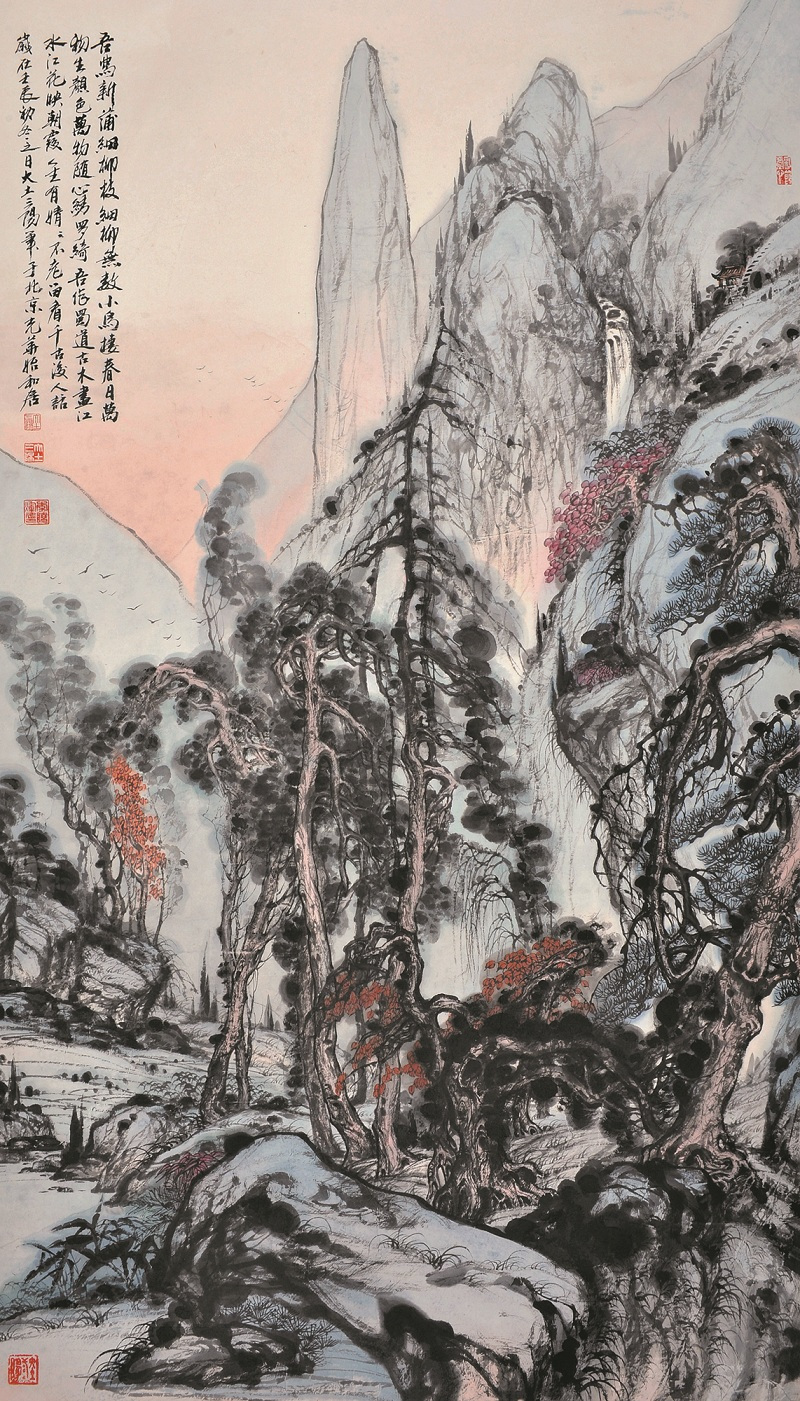 山水奇峰--中国当代著名山水画家大土三阳作品欣赏