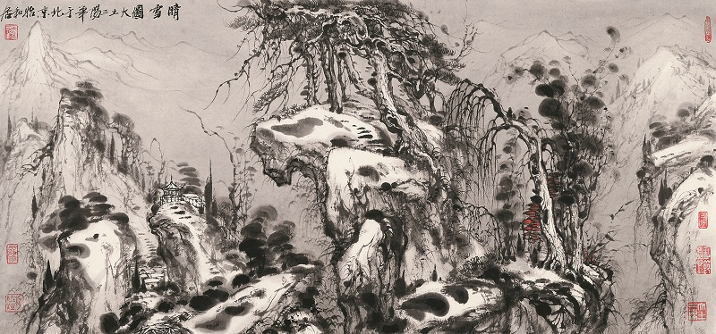 山水奇峰--中国当代著名山水画家大土三阳作品欣赏