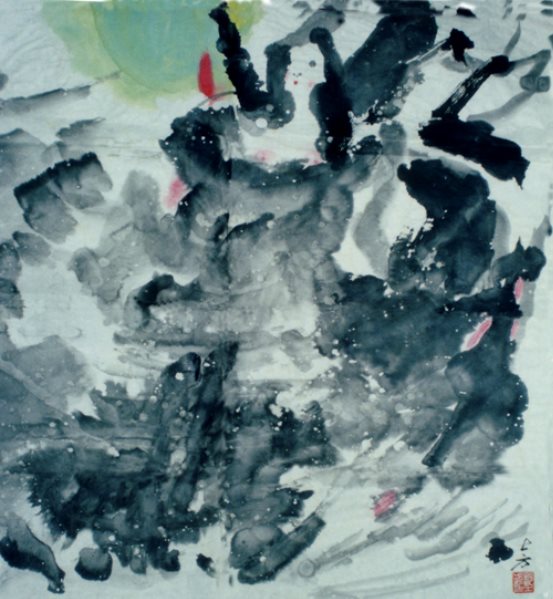 荷花仙子 邹士方作