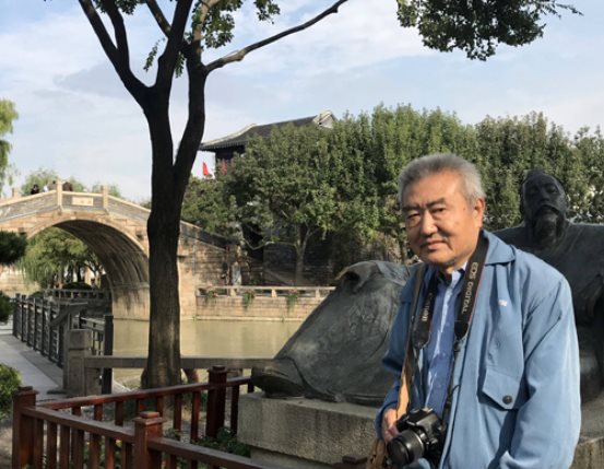 邹士方在苏州枫桥(2018年10月10日)