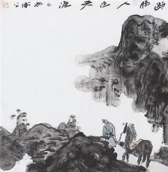 《断肠人在天涯》35cm×35cm