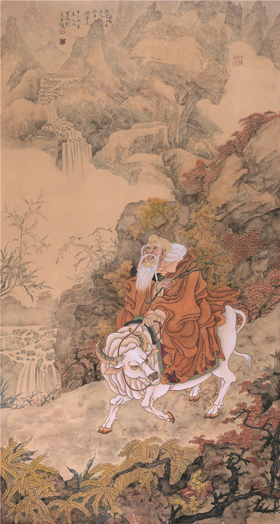 老子出关图 90x180cm
